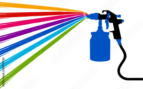 vector car painter icon. spray gun illustration