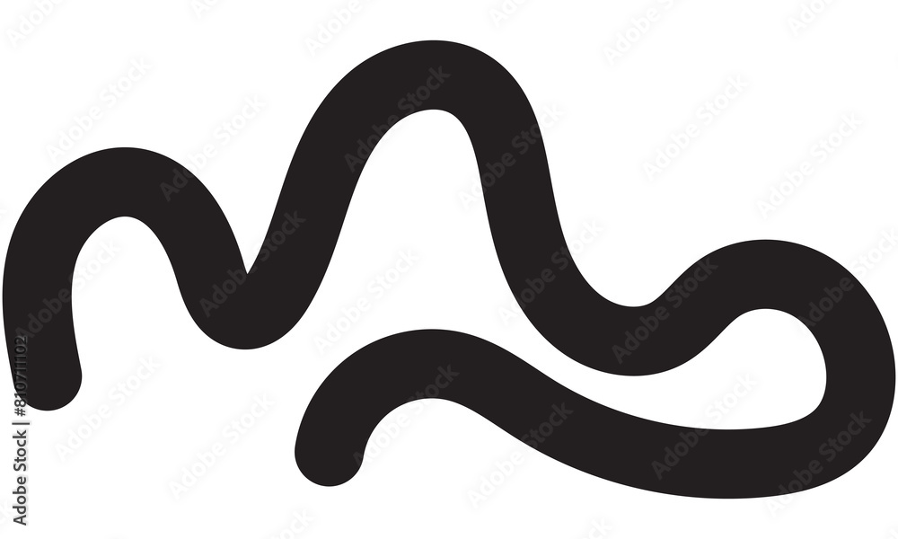 Wavy Squiggle Element. Squiggle doodle. isolated on white background. Vector illustration. EPS 10 Wavy Squiggle Element. Squiggle doodle. isolated on white background. Vector illustration. EPS 10