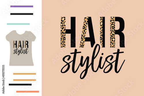  hair stylist t shirt design 