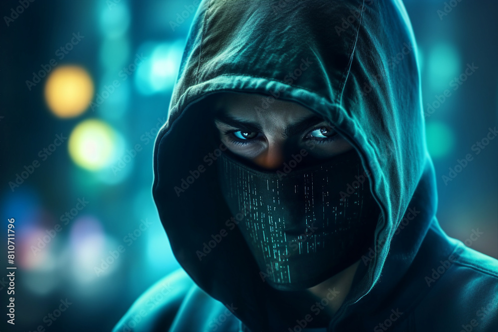 Portrait of a sci-fi cyberpunk person futuristic man from the future cyberpunk Generative AI Portrait of a sci-fi cyberpunk person futuristic man from the future cyberpunk Generative AI
