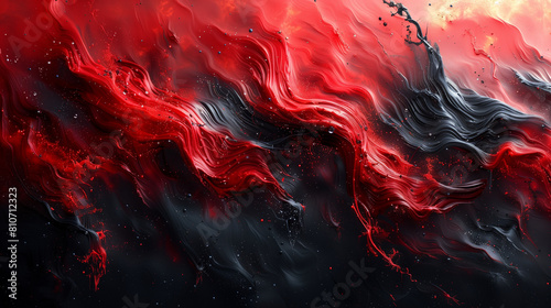 Read and black abstract aggressive background photo