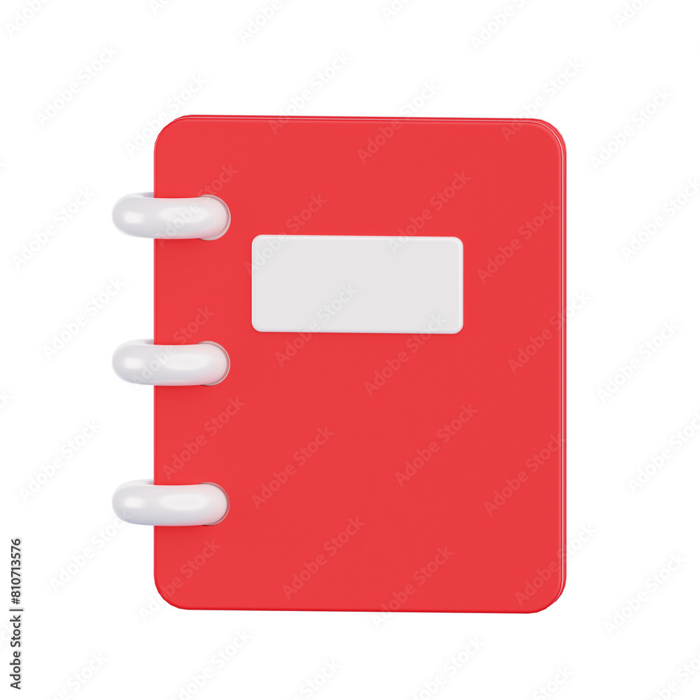 3D illustration of notebook. book 3D illustration of notebook. book