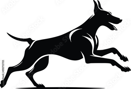 dog breed silhouette  
