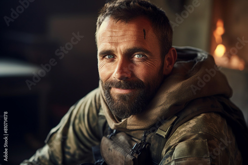 Young man soldier on special operation generative ai concept