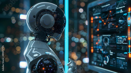 Digital representation of AI Artificial intelligence chatbot welded or connected to the computer motherboard  - Generated by Generative AI