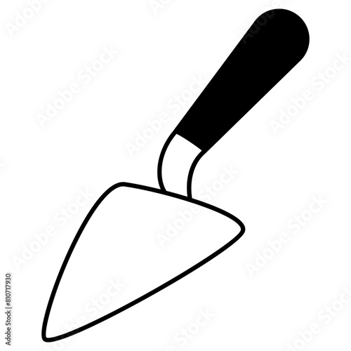 spade trowel icon illustration photo