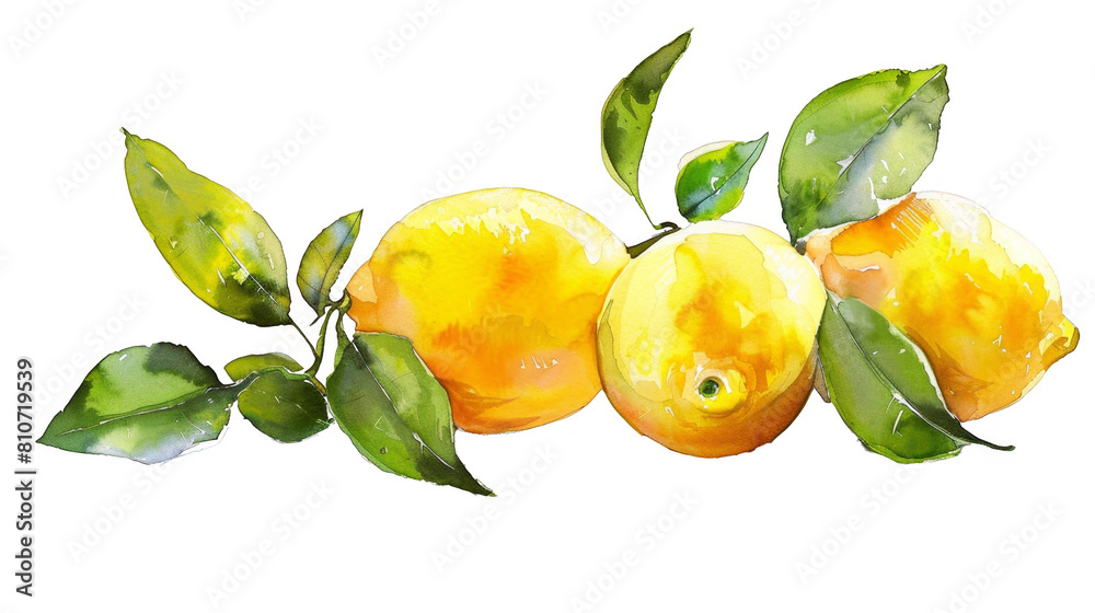 Hand drawn illustration of lemon isolated on transparent background ...