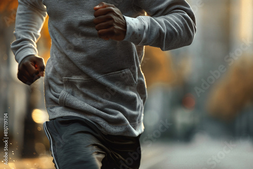 Generated by AI excited person jogging outdoors outside active way of life useful hobby