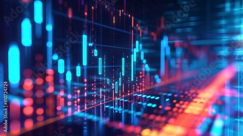 Dynamic financial growth: detailed analysis graph illustrating forex trading trends and stock market investment opportunities