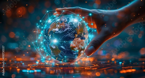 Digital Transformation and Global Interconnectivity Concept