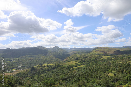 Scenic view of Cabantian hills in Guindulman  Bohol island  Philippines