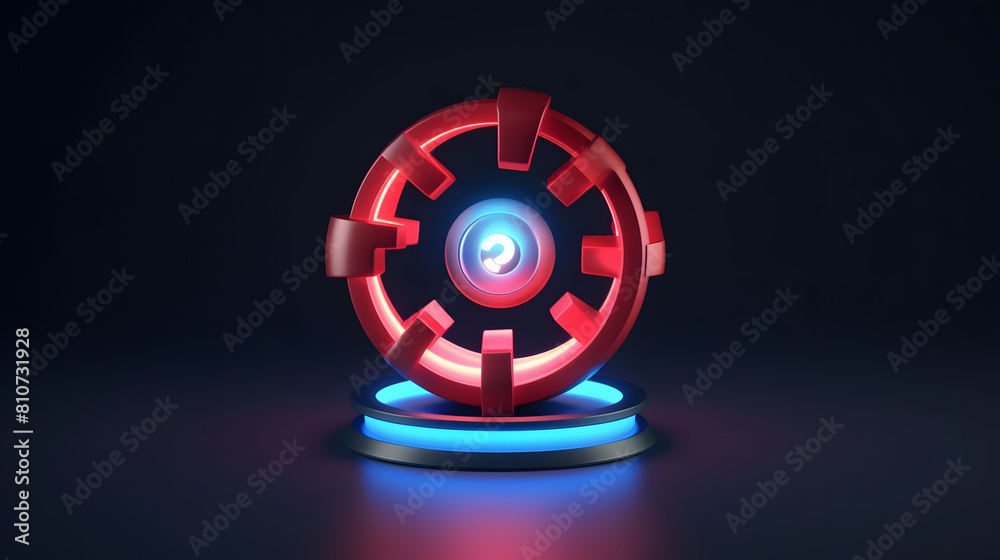 Share icon streaming 3d Share icon streaming 3d