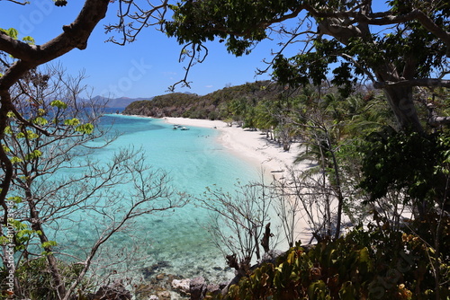 Scenic view of Malcapuya Island, Culion, Palawan, Philippines. photo