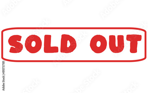 Sold out symbol 