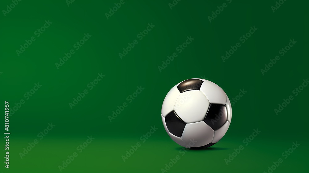 Soccer ball on green background Soccer ball on green background