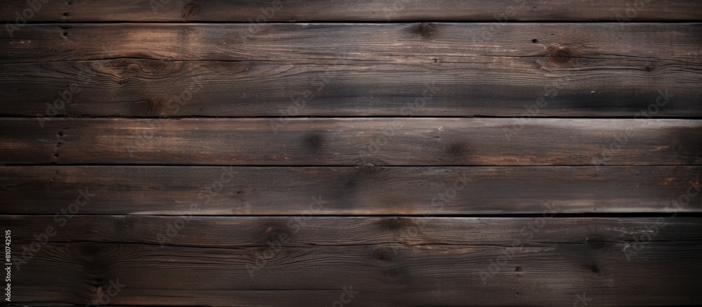Obraz premium A copy space image showcasing the rustic appeal of dark wood planks