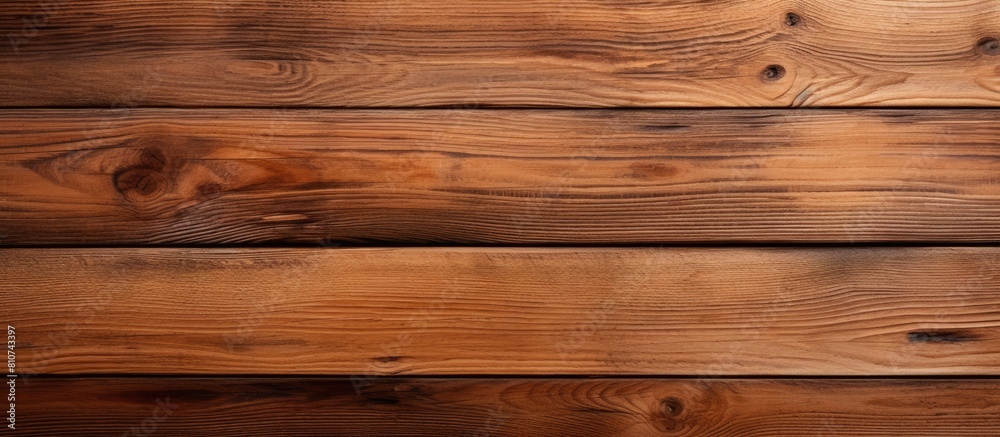 Fototapeta premium Wooden surface with space for text Plank background for creative design or inscription Timber backdrop with copy space image Made from natural materials