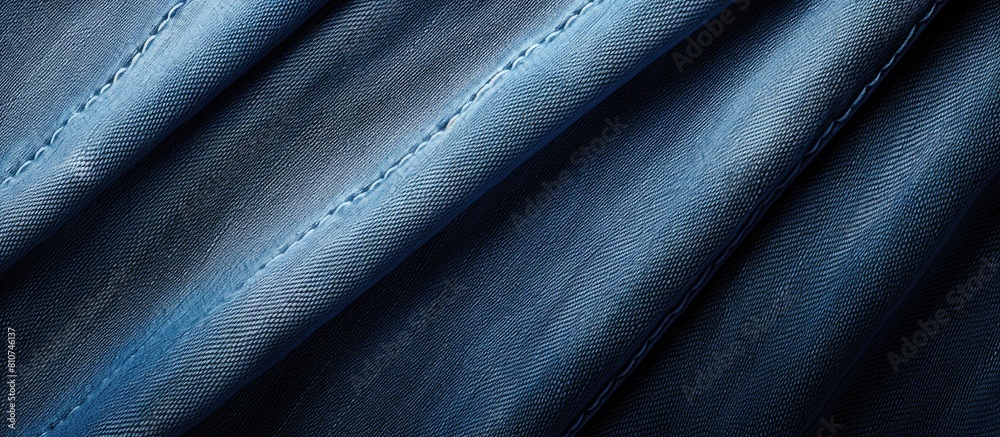 Fototapeta premium A copy space image of denim clothing showcasing the fabric s texture including visible seams