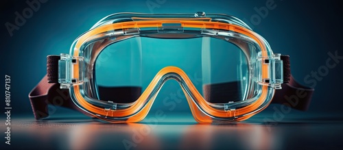 Copy space image of safety goggles