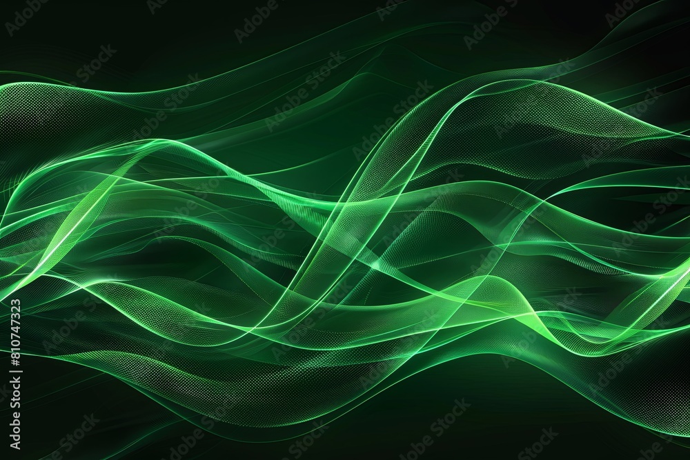 Abstract green line curve wave background. Vector illustration. Abstract green line curve wave background. Vector illustration.