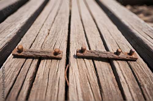 old rusty nails on wood, old rusty nails, old wooden background, rusty, old wooden, nails photo