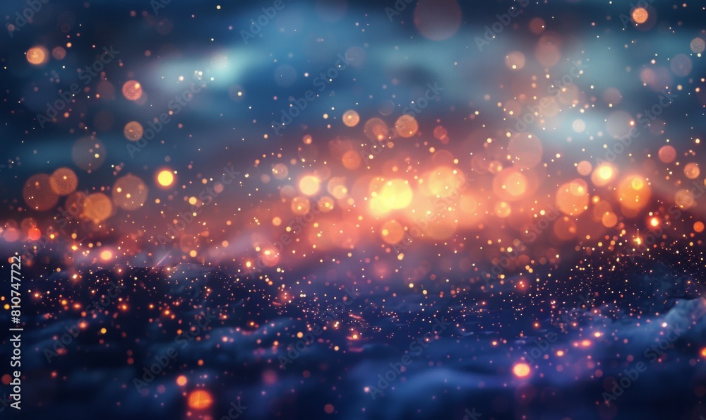 beautiful landscape abstract shiny light and glitter background
