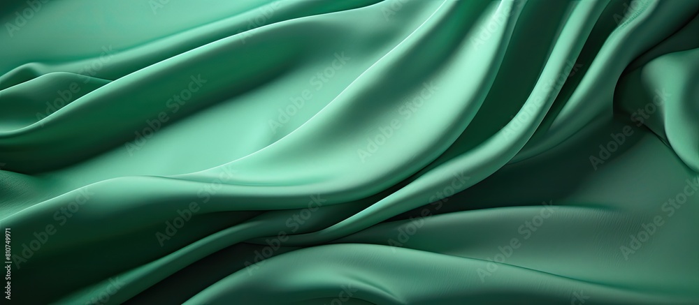 High resolution green textile with copy space image