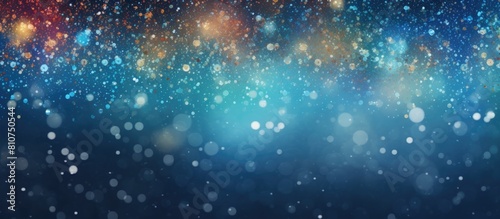 An abstract Christmas themed image with confetti like snow falling on the background Includes copy space image