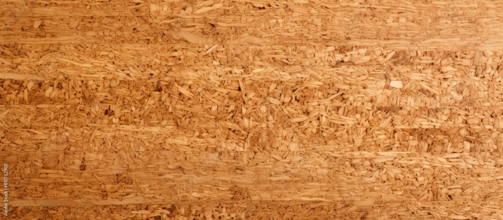 Fototapeta premium MDF particle board with a wood texture makes for an ideal background featuring ample copy space