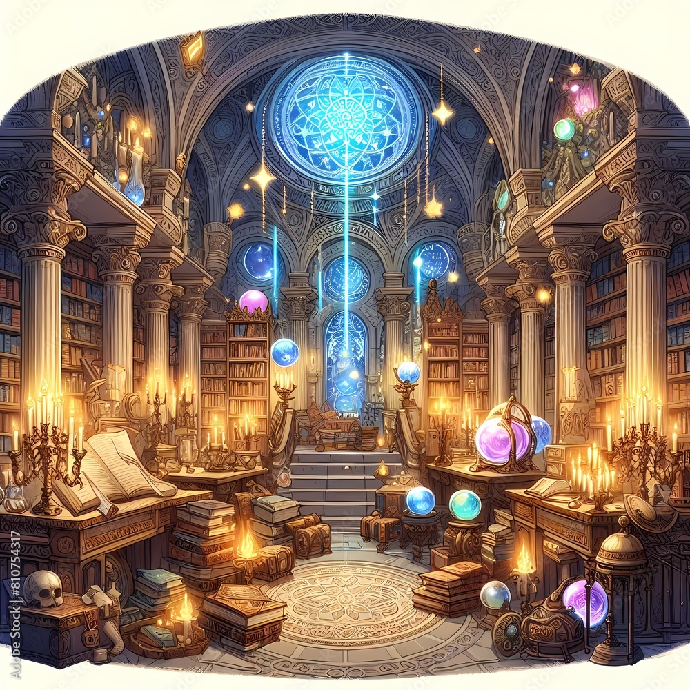 Obraz premium interior of the church of the holy sepulchre Generative Ai