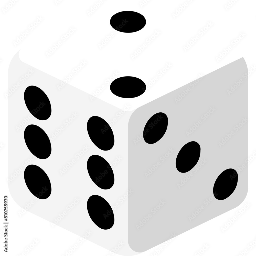 Craps. White Dice Icon