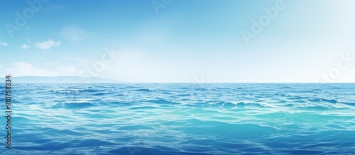 A sea background with a blur effect leaving room for a copy space image