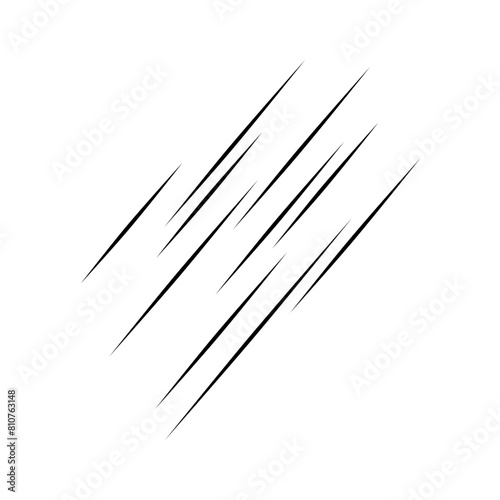 Line scratch effect decoration