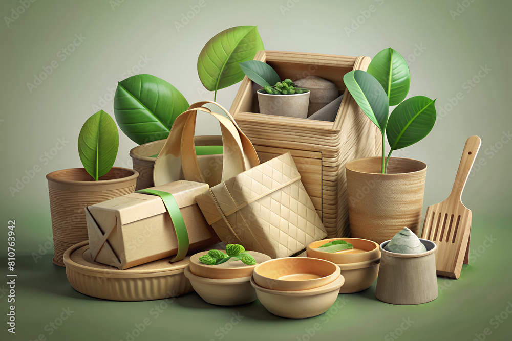 Biodegradable packaging made from sustainable materials Biodegradable packaging made from sustainable materials
