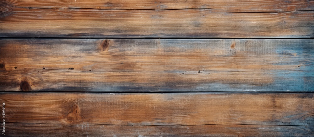 Fototapeta premium A vintage wooden board serves as a textured or background copy space image