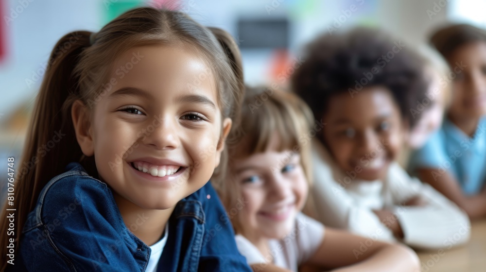 Happy Children Smiling for the Camera Fictional Character Created By Generative AI. Happy Children Smiling for the Camera Fictional Character Created By Generative AI.