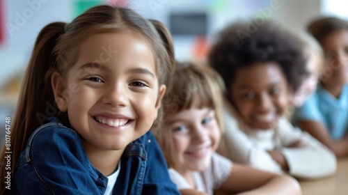 Happy Children Smiling for the Camera Fictional Character Created By Generative AI. 
