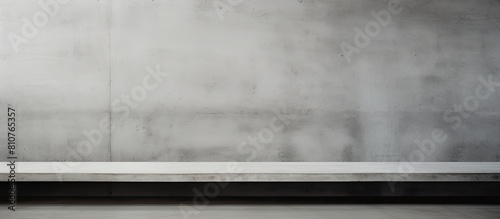 A sleek concrete wall with a gray smooth texture perfect as a backdrop for copy space image