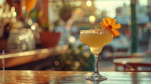 A soft focus on the background, drawing the eye to the margarita as the focal point of the composition 8K , high-resolution, ultra HD,up32K HD photo