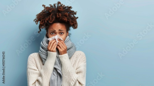 Woman Suffering from Cold