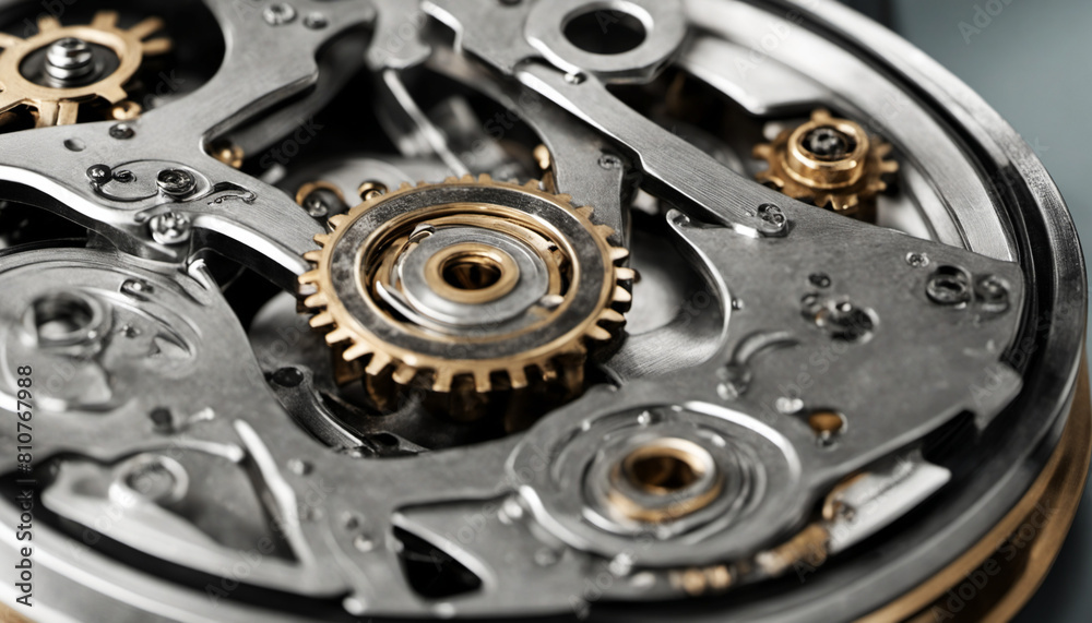 background with metal cogwheels a clockwork. Close Up. background with metal cogwheels a clockwork. Close Up.