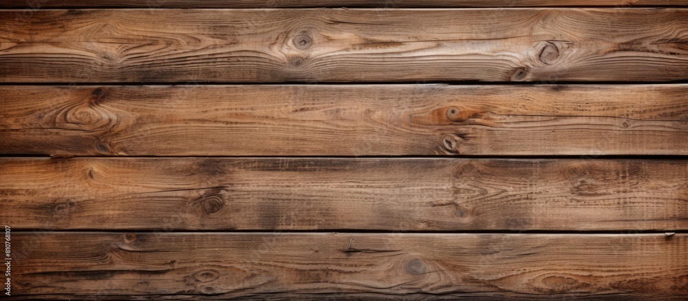 Fototapeta premium An aged wooden surface provides a rustic background for a copy space image