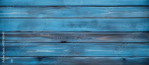 Background of weathered blue painted wood with ample space for typing