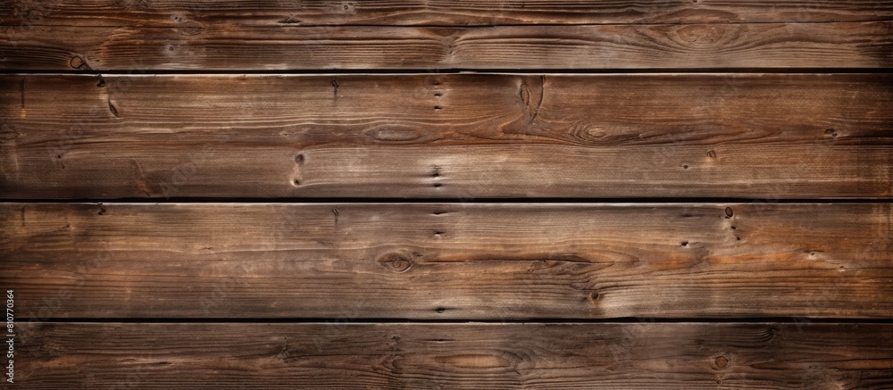 Obraz premium A collection of wooden planks arranged to create a textured background with a small gap between them suitable for adding a name tag or labeling. Creative banner. Copyspace image