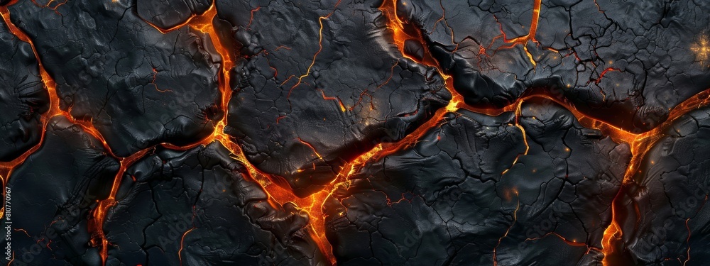 Close-up view of crackling flames burning orange, red, and yellow in a fireplace, lava. Close-up view of crackling flames burning orange, red, and yellow in a fireplace, lava.