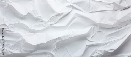 An abstract background with a crumpled white paper provides a blank space for adding text or images. Creative banner. Copyspace image