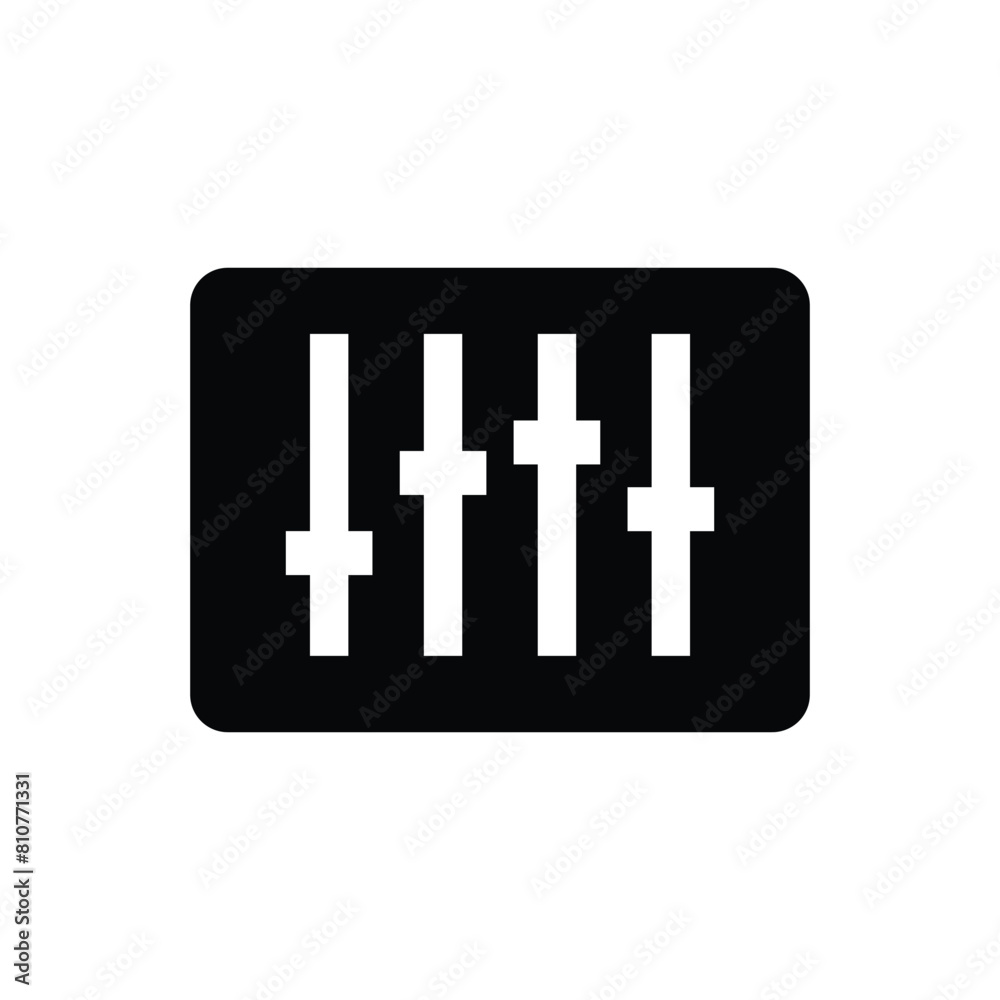 audio mixer equalizer symbol sound music recording icon audio mixer equalizer symbol sound music recording icon