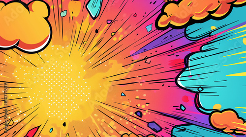 comics background with splashes