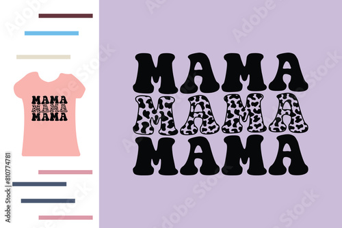 Cow mama t shirt design