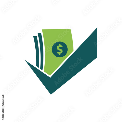 Money logo icon flat design